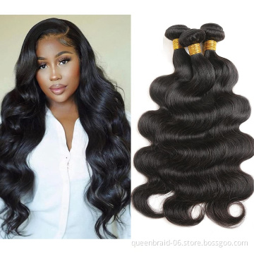 Brazilian Body Wave Human Hair Bundles Virgin Hair 100% Unprocessed  Remy Weave Extensions Human Hair Weave Bundles Bundles